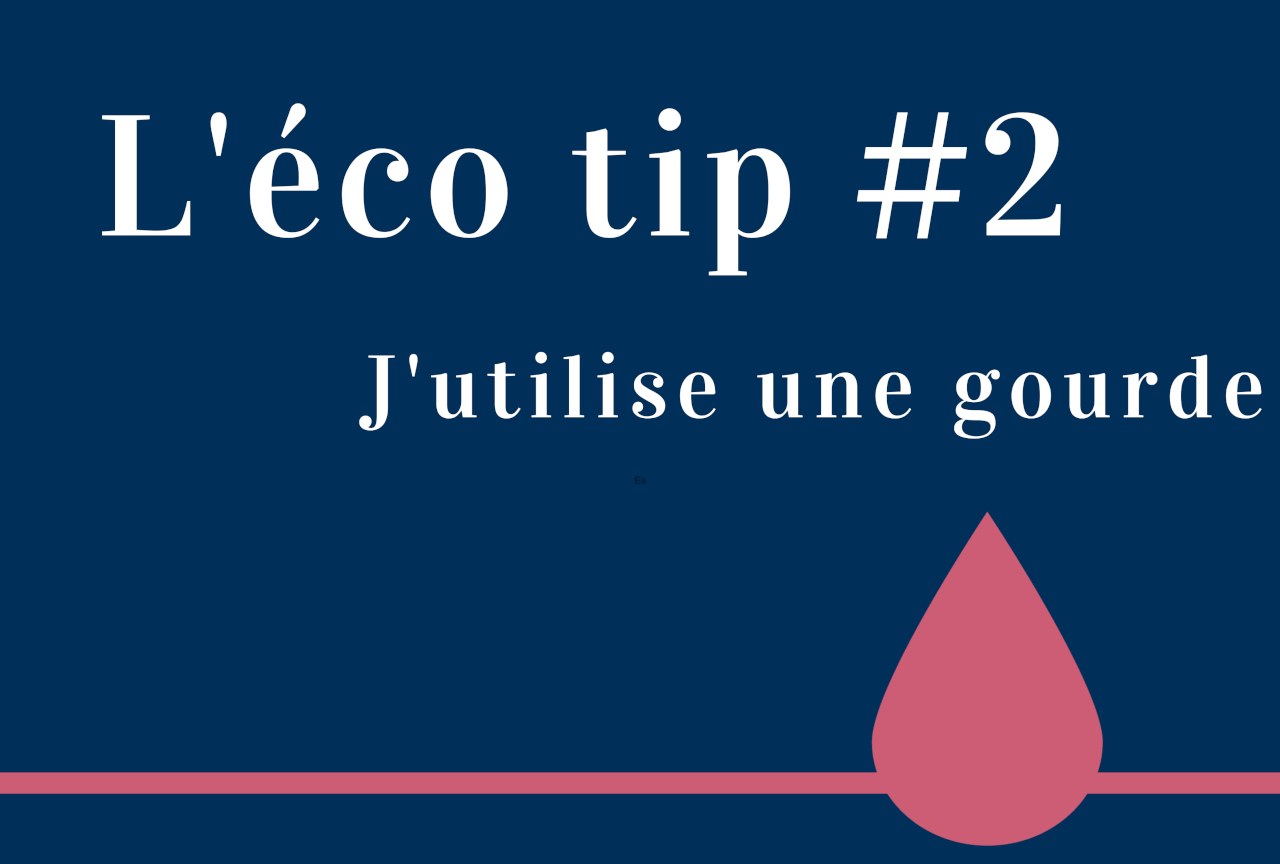 eco tip utiliser gourde